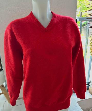 Osborne Lamswollen Trui - Diep Rood - XL (valt als L) beschikbaar voor biedingen