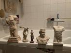 Griekse beeldjes - set van 4 voor € 7,50, Antiek en Kunst, Kunst | Beelden en Houtsnijwerken, Ophalen of Verzenden