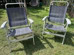 Twee Dukdalf aluminium stoelen, Ophalen, Gebruikt, Campingstoel