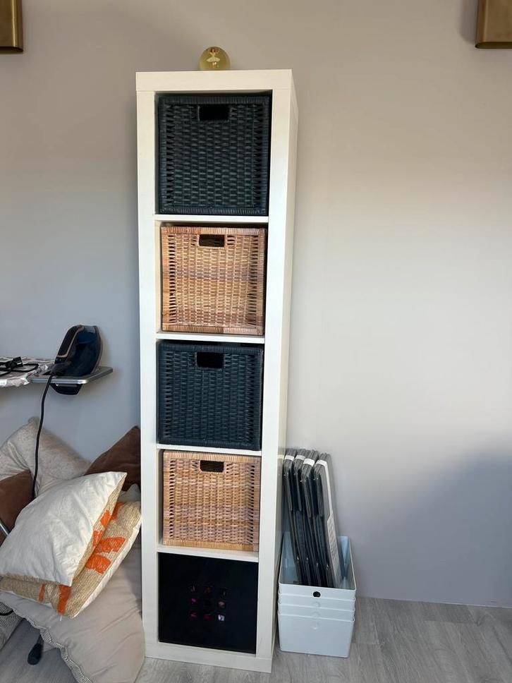 IKEA Kast met Manden - Praktisch en Stijlvol!, Huis en Inrichting, Kasten | Boekenkasten, Zo goed als nieuw, Minder dan 50 cm