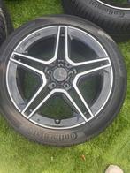 4x Mercedes AMG Velgen 18 inch met Continental banden, 18 inch, Banden en Velgen, Ophalen of Verzenden, Zomerbanden
