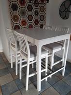 Bartafel met krukken, statafel, Ophalen, Zo goed als nieuw