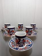 Japanse Imari-stijl espresso-/mokka-set voor 6 personen, Ophalen of Verzenden