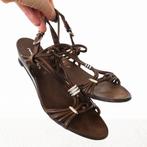 Zeer Mooie Leren Mia Via Sandalen s1 (Maat 40) € 40,-, Kleding | Dames, Schoenen, Bruin, Mia Via, Zo goed als nieuw, Sandalen of Muiltjes