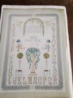 Borduurpakket 1990 nouveau, randje al wel wat geborduurd, Ophalen of Verzenden, Zo goed als nieuw, Handborduren, Borduurpakket