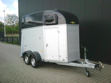 Humbaur 2 paards aluminium trailer met zadelkamer beschikbaar voor biedingen