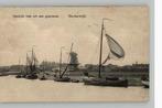 Harderwijk vanuit Zee vissersboten Molen uitg E. Schilder
