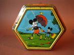 Mickey Mouse Walt Disney blik 6 kantig 1930, Verzamelen, Overige merken, Gebruikt, Ophalen of Verzenden