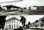 Ansichtkaart "Groeten uit Ede:, station, gemeentehuis, zieke, Ophalen of Verzenden, 1960 tot 1980, Ongelopen, Gelderland