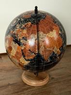 Metalen wereldbol zwart, Ophalen of Verzenden, Zo goed als nieuw