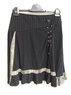 R39 - Zwarte Indies polyamide rok maat 1 = S (1), Kleding | Dames, Maat 38/40 (M), Zwart, Ophalen of Verzenden, Zo goed als nieuw