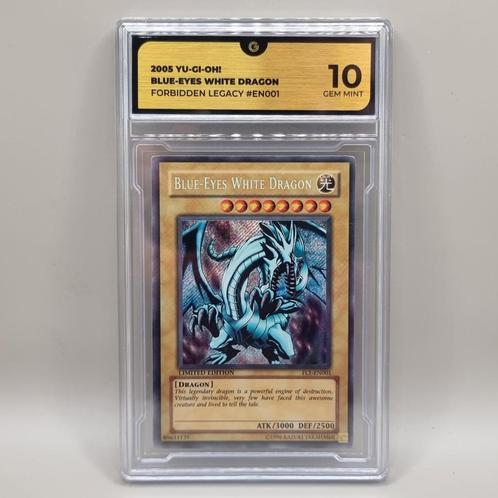 Yu-Gi-Oh Blue-Eyes White dragon FL1 Forbidden legacy GG 10, Hobby en Vrije tijd, Verzamelkaartspellen | Yu-gi-Oh!, Nieuw, Losse kaart