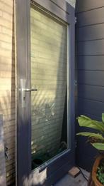 Buitendeur van Hard hout met 3 puntssluiting, Doe-het-zelf en Verbouw, Deuren en Horren, Gebruikt, Glas, Buitendeur, Ophalen