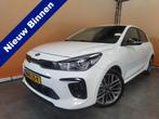 Kia Rio 1.0 T-GDi MHEV GT-Line Stoel - en stuurverwarming Fa, 450 kg, Gebruikt, Leder en Stof, Wit