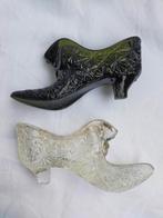 Vintage Fenton glazen schoen daisy en button glass shoes, Ophalen of Verzenden