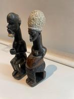 Twee Afrikaanse beeldjes. Soapstone., Antiek en Kunst, Kunst | Niet-Westerse kunst, Ophalen of Verzenden