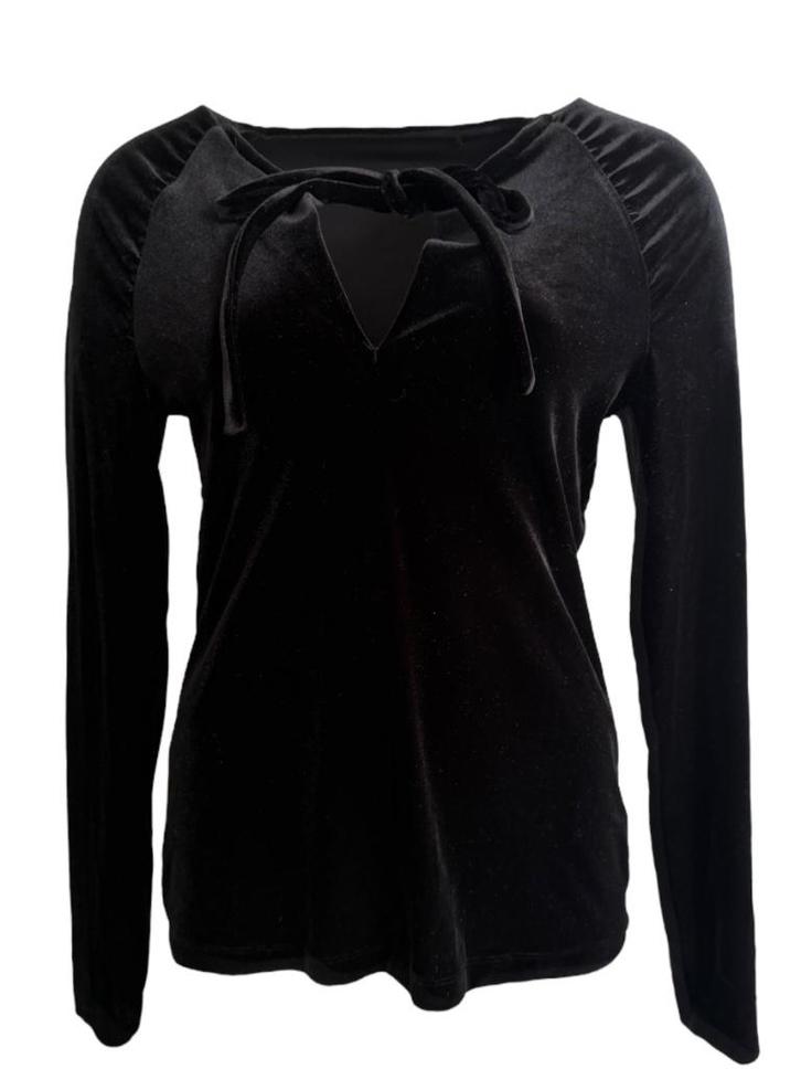Vanilia shirt lange mouw S, Kleding | Dames, T-shirts, Zo goed als nieuw, Maat 36 (S), Zwart, Lange mouw, Ophalen of Verzenden