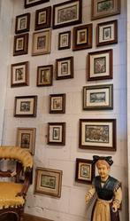 Anton Pieck wanddecoraties zeer mooie puntgave 3/D prenten, Ophalen