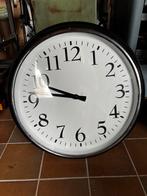 IKEA Bravur Wandklok 60cm Zwart, Ophalen, Gebruikt, Analoog, Wandklok