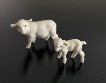 Vintage Schaap en lam porselein beschikbaar voor biedingen