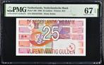 PMG 67 EPQ: 25 Gulden 1989 ‘Roodborstje' - 2381637358, Postzegels en Munten, Bankbiljetten | Nederland, Ophalen of Verzenden, 25 gulden