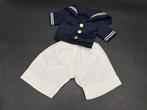 oud marine poppen hemdje met broek, jaren 40, Verzamelen, Poppen, Ophalen of Verzenden, Zo goed als nieuw, Kleertjes