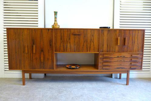 Prachtige  vintage palissander highboard kast, Huis en Inrichting, Kasten | Dressoirs, Gebruikt, 150 tot 200 cm, 25 tot 50 cm