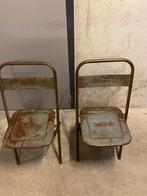 Retro klapstoelen, Ophalen, Nieuw, Metaal, Grijs