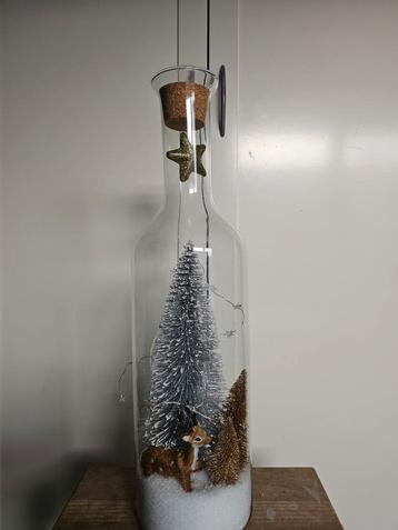 Kerst dekoratie fles.  beschikbaar voor biedingen