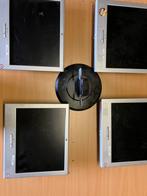 Partij van 4 gebruikte monitoren., Computers en Software, Monitoren, Ophalen of Verzenden, Onbekend, DVI, 60 Hz of minder