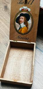 oud kistje Karel I sigaren Van Abbe Eindhoven, Ophalen of Verzenden, Zo goed als nieuw, Sigarenbandjes