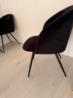 4 zwarte eetkamer stoelen, Huis en Inrichting, Stoelen, Ophalen, Zo goed als nieuw, Zwart, Vier