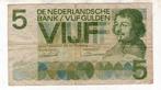 Nederland 5 Gulden Vondel 1966, Postzegels en Munten, Bankbiljetten | Nederland, Verzenden, 5 gulden