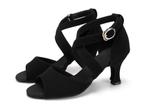 Zwarte dames dansschoenen danshakken tango latin salsa dans, Schoenen, Nieuw, Verzenden