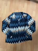 Only blouse met zigzag patroon maat 36, Ophalen of Verzenden, Zo goed als nieuw, Blauw, Halswijdte 39/40 (M)