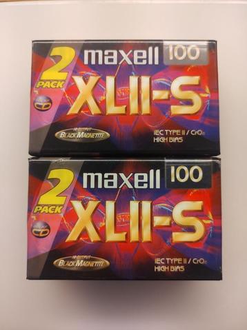 Maxell XLII-S 100 cassettes (4 stuks) XLIIS100 beschikbaar voor biedingen