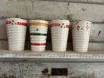 4 Nieuwe Bekers - Water, Koffie, Thee, Antiek en Kunst, Antiek | Keramiek en Aardewerk, Ophalen of Verzenden
