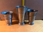 Tinnen Bekers - Set van 3, Ophalen of Verzenden