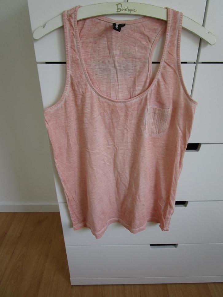 Eksept - zalmroze tanktop maat M, Kleding | Dames, Tops, Zo goed als nieuw, Maat 38/40 (M), Overige kleuren, Zonder mouw, Ophalen of Verzenden