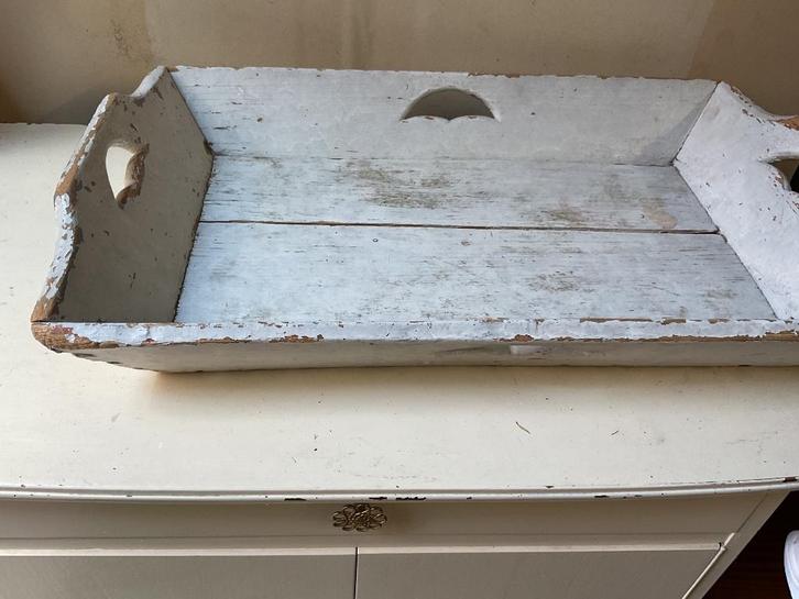 houten wasbak oud model grootmoeders tijd, Huis en Inrichting, Woonaccessoires | Dienbladen, Gebruikt, Hout, Rechthoekig, Ophalen of Verzenden