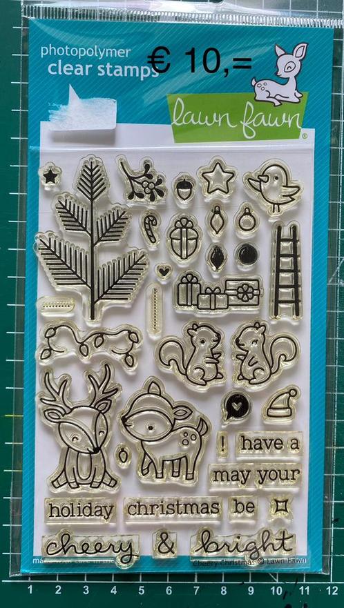 Lawn Fawn stempels, Hobby en Vrije tijd, Stempelen, Gebruikt, Clearstamp, Ophalen