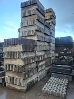 264st Gebruikte opsluit / trotoirbanden 13/15x25x100cm grijs, Tuin en Terras, Ophalen, Gebruikt, Biels, Beton