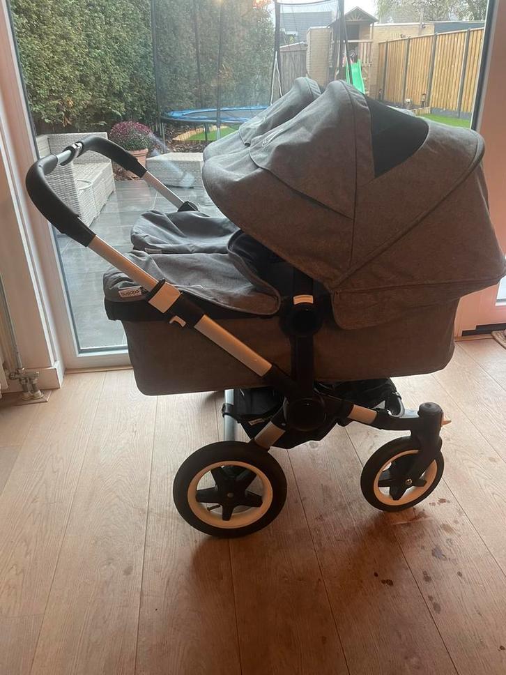 Bugaboo Donkey Duo - zeer compleet, Kinderen en Baby's, Kinderwagens en Combinaties, Zo goed als nieuw, Bugaboo, Ophalen