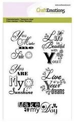 Nieuw clear stempels You are my Sunshine van Craft Emotions, Ophalen of Verzenden, Nieuw, Clearstamp