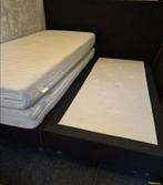 Bezorging is mogelijk 180x200 inzgs harde boxspring bed, Tweepersoons, Ophalen of Verzenden, Zo goed als nieuw, 180 cm