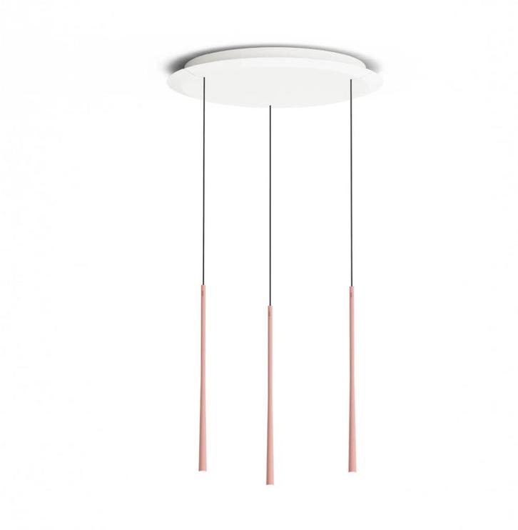 BORA STARS Rosegoud hanglamp 3 lichtpunten LED NIEUW - 70%, Huis en Inrichting, Lampen | Hanglampen, Nieuw, Minder dan 50 cm, Kunststof