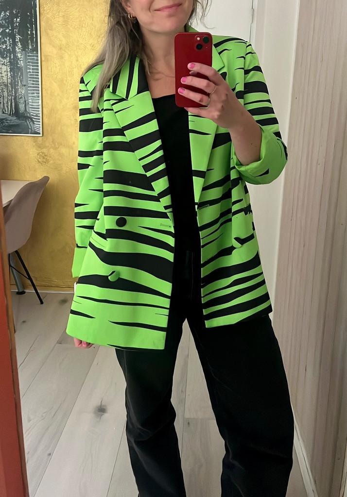 Blazer Cras maat L, Kleding | Dames, Jasjes, Kostuums en Pakken, Zo goed als nieuw, Jasje, Maat 42/44 (L), Groen, Ophalen of Verzenden