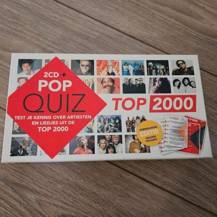 Pop Quiz Top 2000 - Nieuw!, Hobby en Vrije tijd, Gezelschapsspellen | Bordspellen, Nieuw, Een of twee spelers, Drie of vier spelers