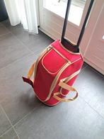 Rode Trolley Tas met Uitschuifbare Handgreep, Sieraden, Tassen en Uiterlijk, Tassen | Reistassen en Weekendtassen, Ophalen, Gebruikt