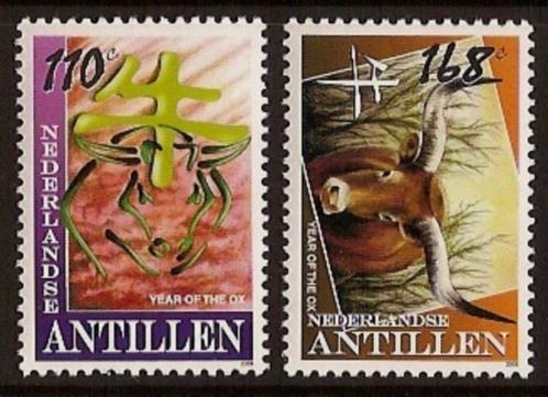 Nederlandse Antillen 1894/5 postfris Jaar van de os 2009, Postzegels en Munten, Postzegels | Nederlandse Antillen en Aruba, Postfris